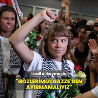 srail alkoymutu... Aktivist Greta: Gzlerimizi Gazze'den ayrmamalyz