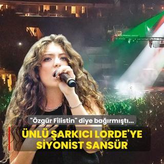 Lorde'ye siyonist sansr