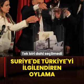 Suriye'de Trkiye'yi ilgilendiren oylama! Tek biri dahi seilmedi