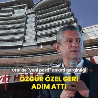 CHP'de yeni parti anketi gerginlii! zgr zel geri adm att
