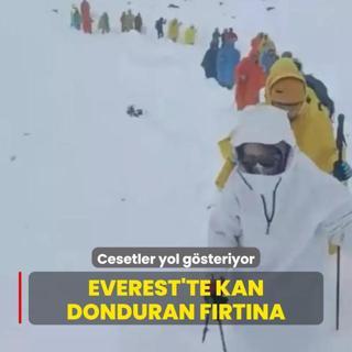 Everest'te kan donduran frtna
