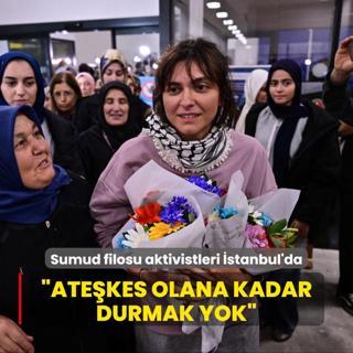Haydut srail alkoymutu... Aktivist Sena Polat: Atekes olana kadar durmak yok