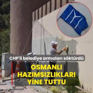Osmanl hazmszlklar yine tuttu! CHP'li belediye armalar sktrd