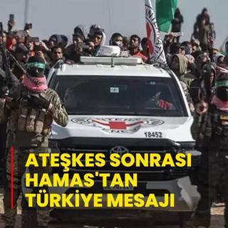 Atekes sonras Hamas'tan Trkiye mesaj