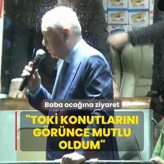 Baba ocana ziyaret! Bakan Erdoan: TOK'nin yapm olduu konutlar grdm ayrca mutlu oldum