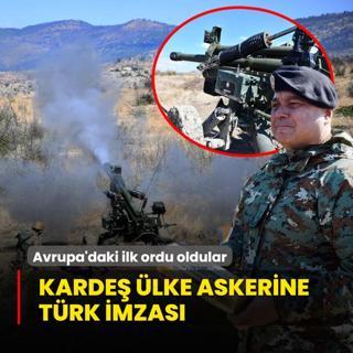 Karde lke askerine Trkiye imzas! Avrupa'daki ilk ordu oldular