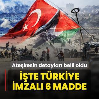 Gazze atekesinin detaylar belli oldu! te Trkiye imzal 6 madde