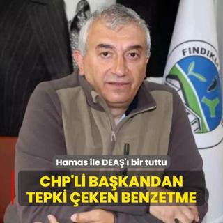 CHP'li belediye bakanndan tepki eken benzetme: Hamas ile DEA' bir tuttu