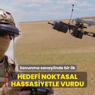Savunma sanayiinde bir ilk! Milli gurur hedefi noktasal hassasiyetle vurdu