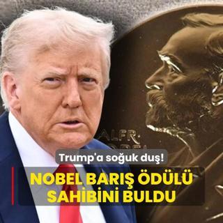 Trump'a souk du! Nobel Bar dl sahibini buldu