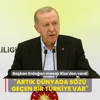 Bakan Erdoan: Artk dnyada sz geen bir Trkiye var