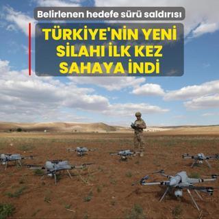 Belirlenen hedefe sr saldrs! Trkiye'nin yeni silah ilk kez sahaya indi