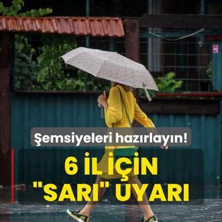 emsiyeleri hazrlayn! 6 il iin sar uyar