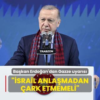 Gazze'de atekes anlamas... Bakan Erdoan: srail'in ark etmesine izin verilmemeli