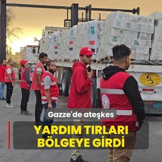 Gazze'de atekes: Yardm trlar blgeye girdi