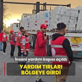 nsani yardm kaps ald: Yardm trlar blgeye girdi