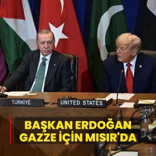 Bakan Erdoan, Gazze Zirvesi iin Msr'da
