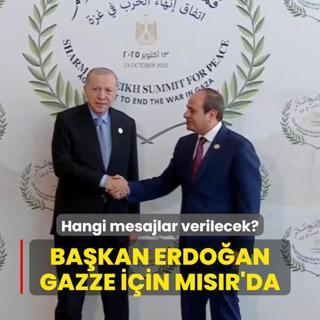 Bakan Erdoan, Gazze Zirvesi iin Msr'da