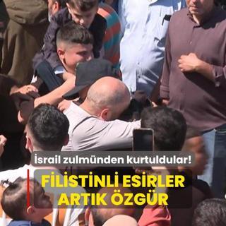 srail zulmnden kurtuldular! Filistinli esirler artk zgr