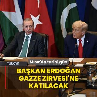 Msr'da tarihi gn... Bakan Erdoan Gazze Zirvesi'ne katlacak
