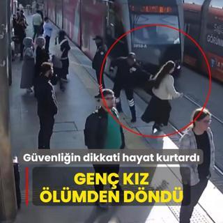 Gvenlik grevlisinin dikkati hayat kurtard... Gen kz lmden dnd