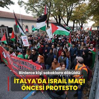 talya'da srail ma ncesi protesto... Binlerce kii sokaklara dkld