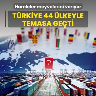 Hamleler meyvelerini veriyor! Trkiye 44 lkeyle temasa geti