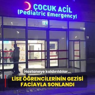 Lise rencilerinin gezisi faciayla sonland! Hastaneye kaldrldlar