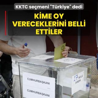 KKTC semeni Trkiye dedi! Kime oy vereceklerini belli ettiler