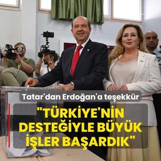 KKTC sandk banda... Tatar'dan Erdoan'a teekkr: Trkiye'nin desteiyle byk iler baardk