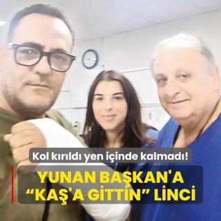 Yunan Bakan'a  Ka'a gittin  linci