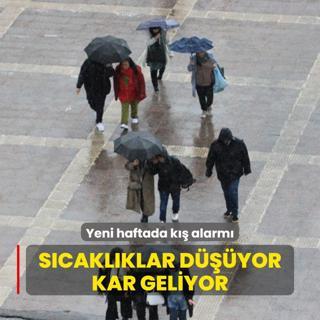 Yeni haftada k alarm: Scaklklar dyor, kar geliyor
