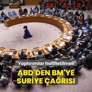 ABD'den BM'ye Suriye ars... Yaptrmlar hafifletilmeli