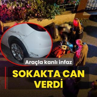 Arala kanl infaz! Kaldrmla otomobil arasnda can verdi