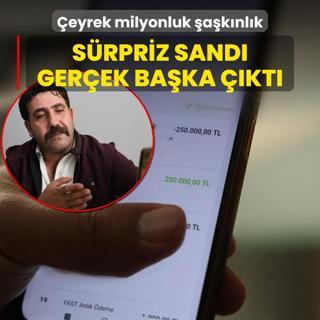 eyrek milyonluk aknlk! Srpriz sand, gerek bambaka kt