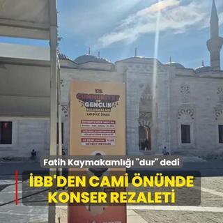 BB'den cami nnde konser rezaleti... Fatih Kaymakaml dur dedi