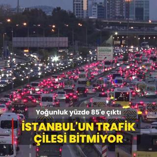 stanbul'un trafik ilesi bitmiyor... Younluk yzde 85'e kt