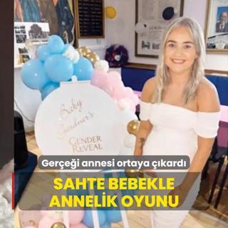 Sahte bebekle annelik oyunu!