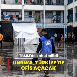 TBMM'de kabul edildi: UNRWA, Trkiye'de ofis aacak