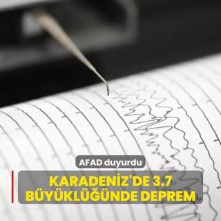 Karadeniz'de 3.7 byklnde deprem