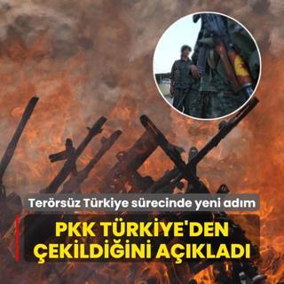 Terrsz Trkiye dneminde yeni adm... Terr rgt PKK Trkiye'den ekildiini aklad