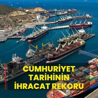 Cumhuriyet tarihinin ihracat rekoru krld