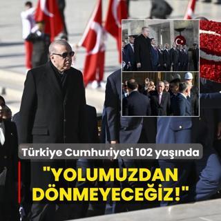 Cumhuriyet 102 yanda... Bakan Erdoan: Byk ve gl Trkiye'yi evlatlarmza emanet edeceiz