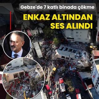 Gebze'de 7 katl binada kme! Enkaz altndan ses alnd