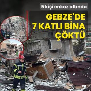 Gebze'de 7 katl bina kt! 5 kii enkaz altnda