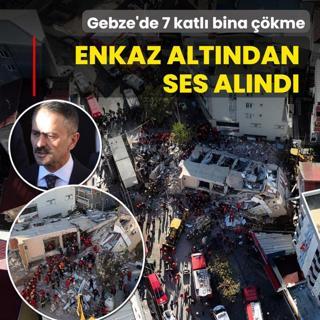 Gebze'de 7 katl bina kme! Enkaz altndan ses alnd
