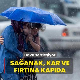 Hava sertleiyor! Saanak, kar ve frtna kapda