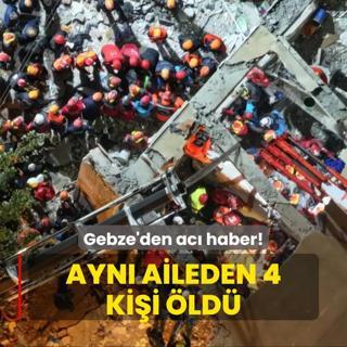 Gebze'de 7 katl bina kt! Anne, baba ve 2 ocuundan ac haber