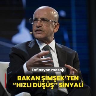 Enflasyon mesaj: Bakan imek'ten  hzl d  sinyali