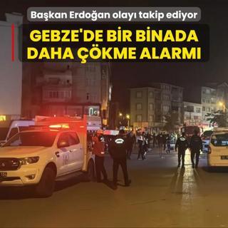 Gebze'de bir binada daha kme alarm